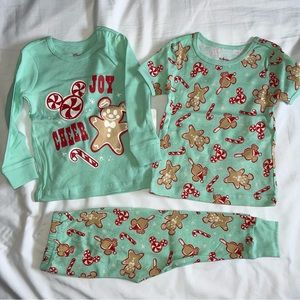 Disney 3 Piece Christmas Pajamas